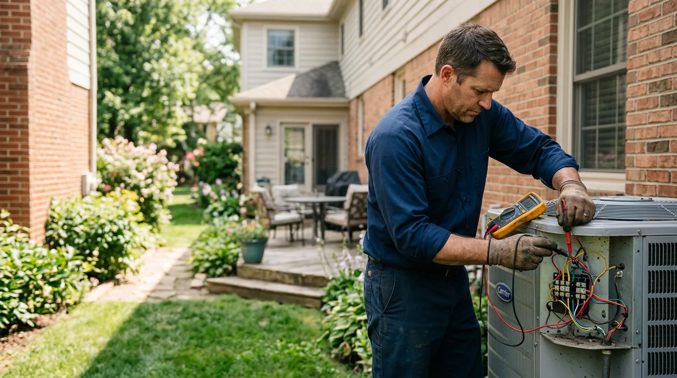 HVAC technician working near Pleasant Garden, NC